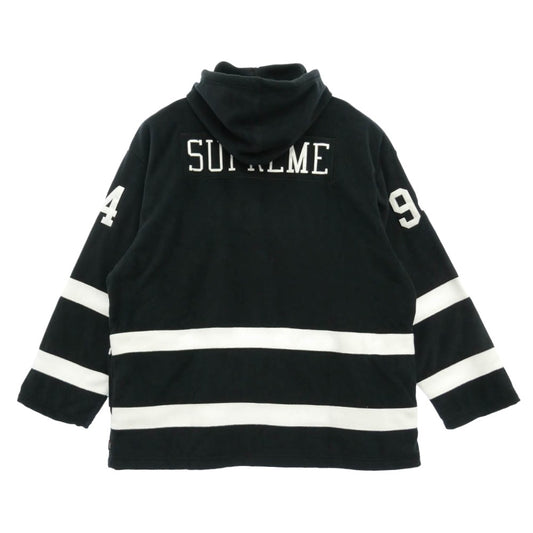 Supreme シュプリーム 25AW Polartec Hooded Hockey Jersey ポーラテック フーデッド ホッケージャージ パーカー ブラック系 L【中古】