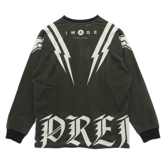 Supreme シュプリーム 25AW FOX RACING L/S TOP フォックスレーシング ロゴプリント 長袖Tシャツ ブラック系 M【極上美品】【中古】
