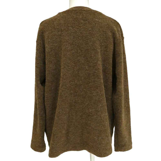 Ron Herman ロンハーマン 3420900014 Wool Pile Cardigan ウールパイル ニット ボタンレス カーディガン ブラウン系 L【中古】