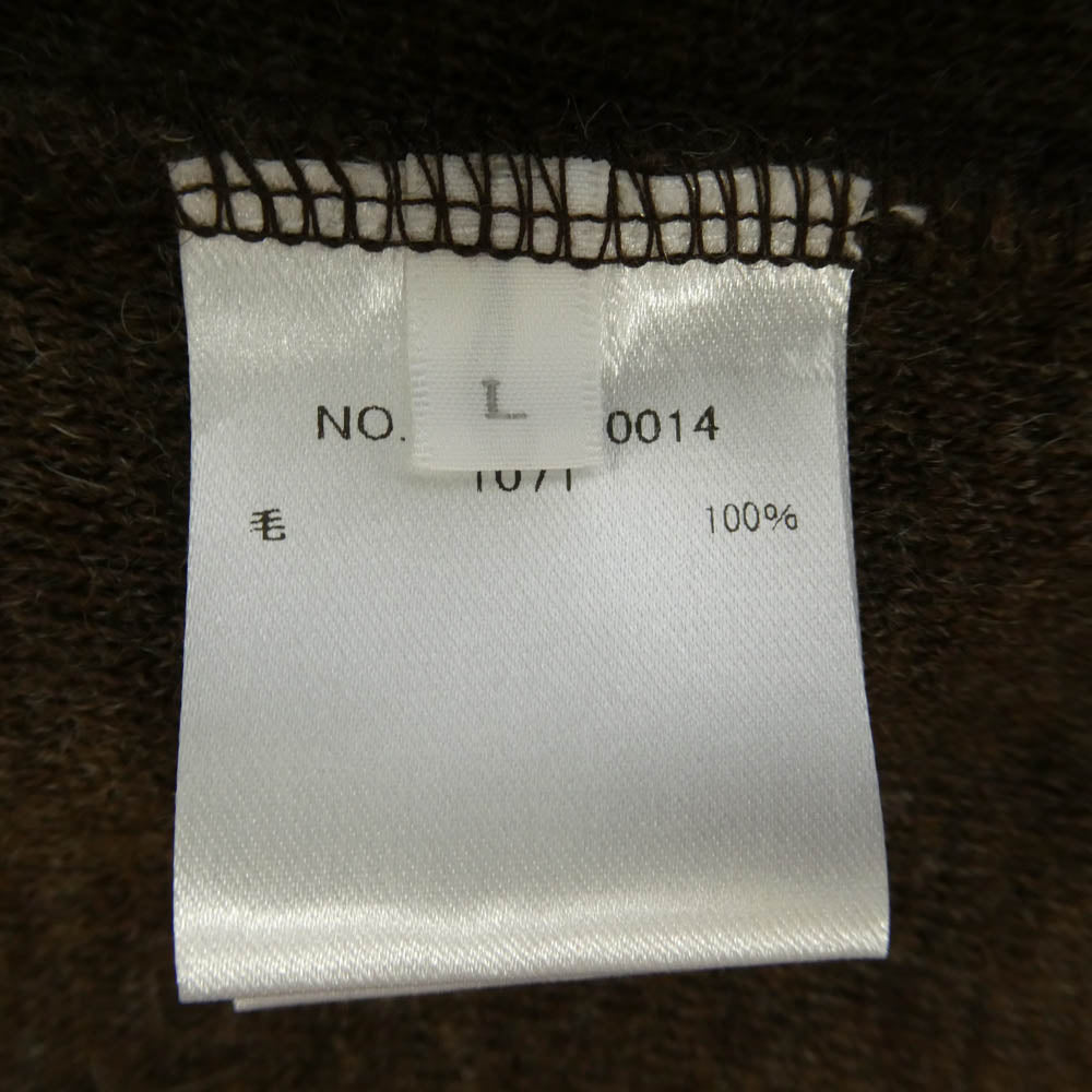 Ron Herman ロンハーマン 3420900014 Wool Pile Cardigan ウールパイル ニット ボタンレス カーディガン ブラウン系 L【中古】