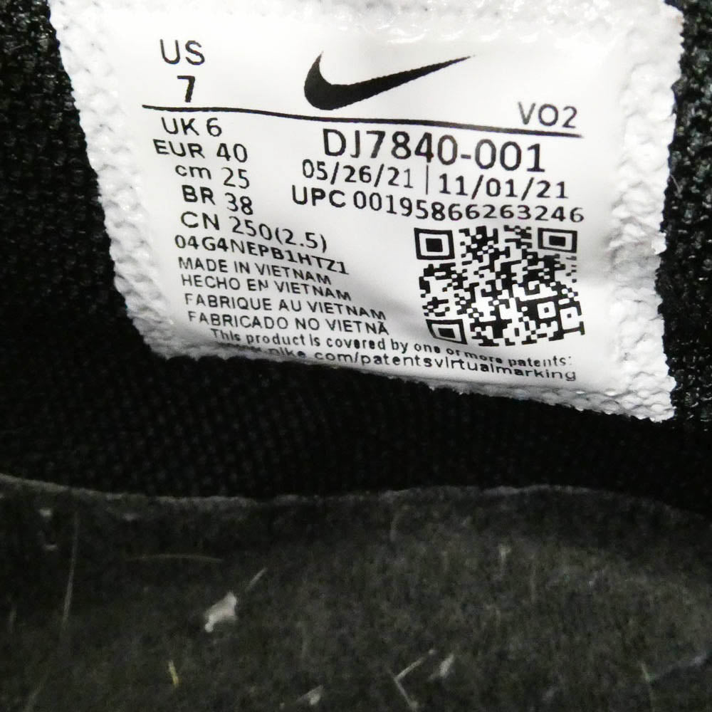 NIKE ナイキ STUSSY ステューシー 22SS DJ7840-001 × STUSSY Air Force 1 Mid Black ステューシー エアフォース ミッド ブラック スニーカー ブラック系 25cm【中古】