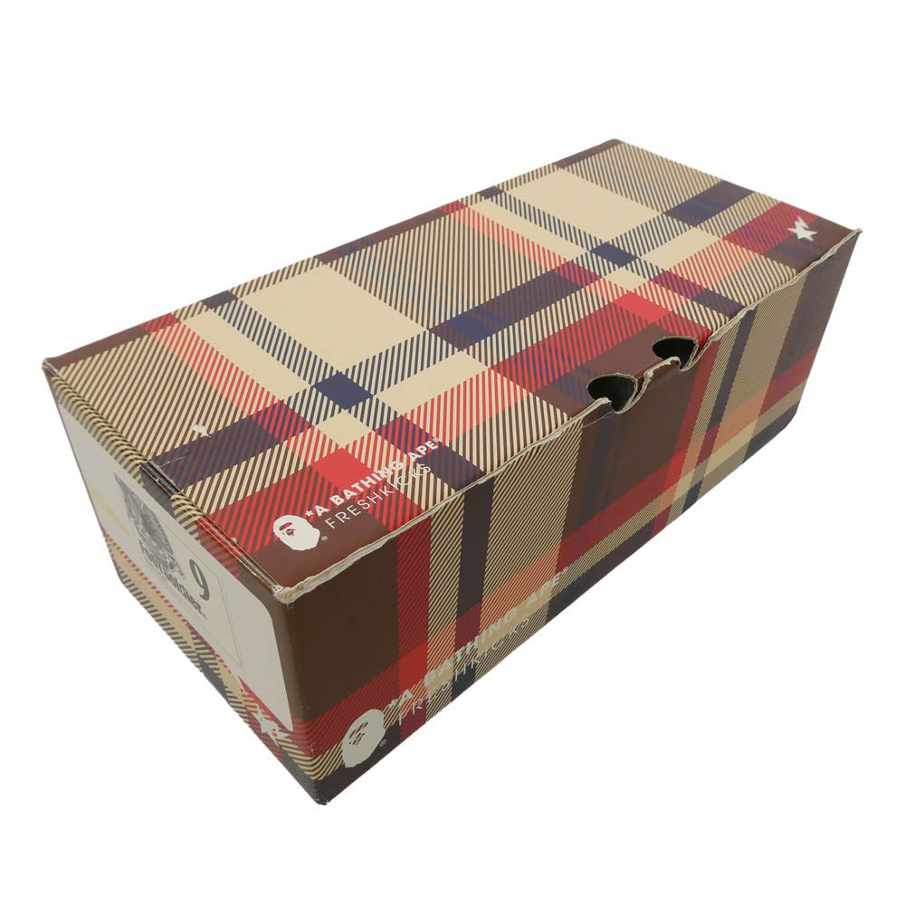 A BATHING APE アベイシングエイプ MILO ALL ANIMALS APE STA マイロオールアニマルズ 総柄 キャンバス ハイカット スニーカー マルチカラー系 9【中古】