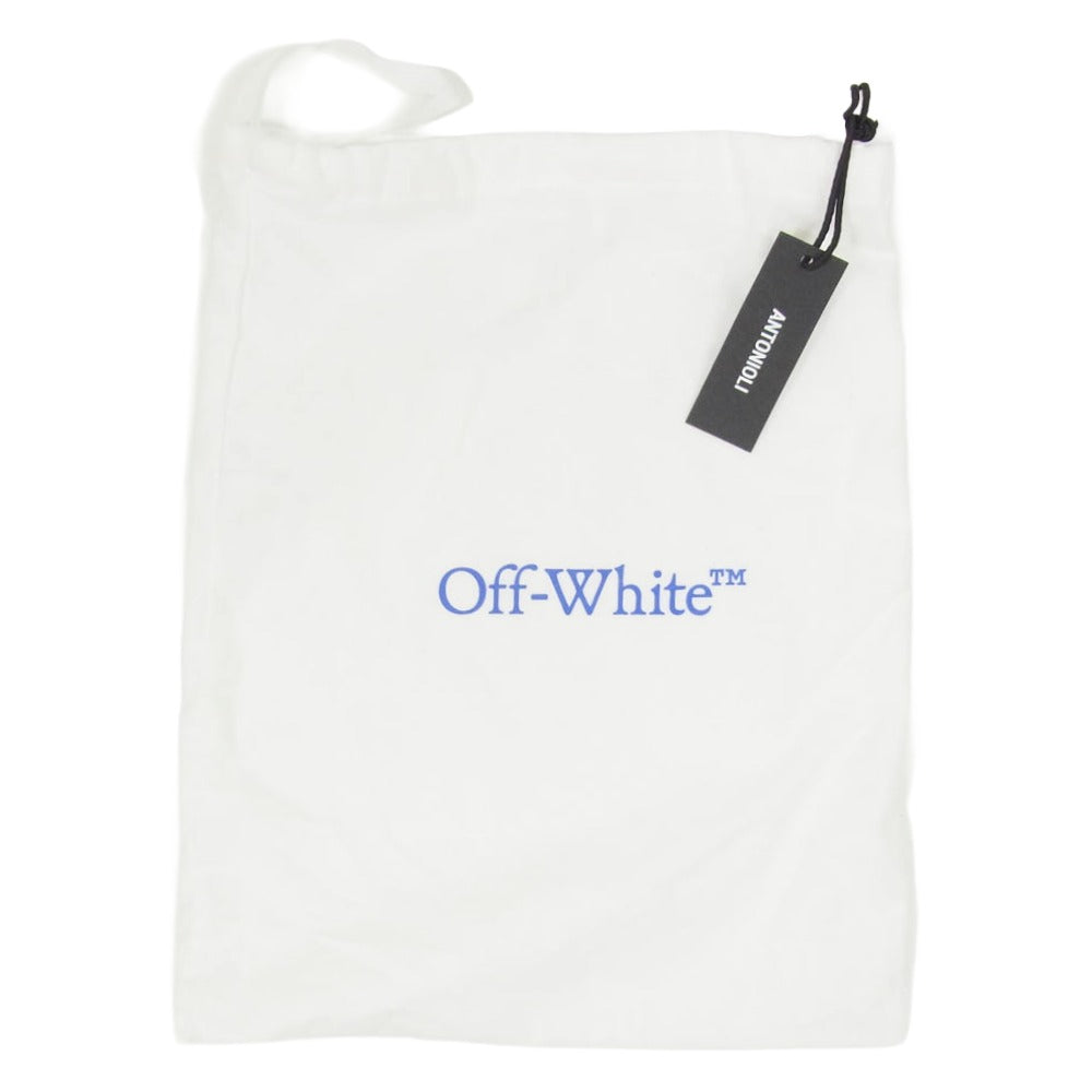 OFF-WHITE オフホワイト OMNS021D23LEA0011000 ZIP TIE MEDIUM ジップタイ ミディアム クラッチバッグ セカンドバッグ ブラック系【極上美品】【中古】