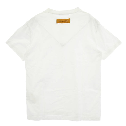 LOUIS VUITTON ルイ・ヴィトン RM252MQ DT3 HNY55W EMBOSSED LV LOGO エンボス LVロゴ インサイドアウト Tシャツ 半袖 カットソー ホワイト系 M【中古】