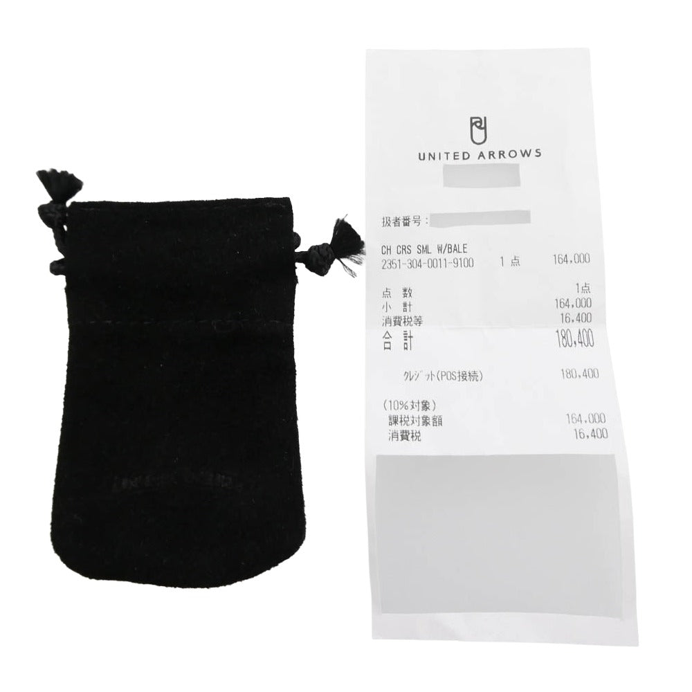 CHROME HEARTS クロムハーツ(原本無) ユナイテッドアローズレシート原本付属 CH CRS SML W BALE スモールCHクロス w/ベイル ペンダントトップ シルバー系【中古】