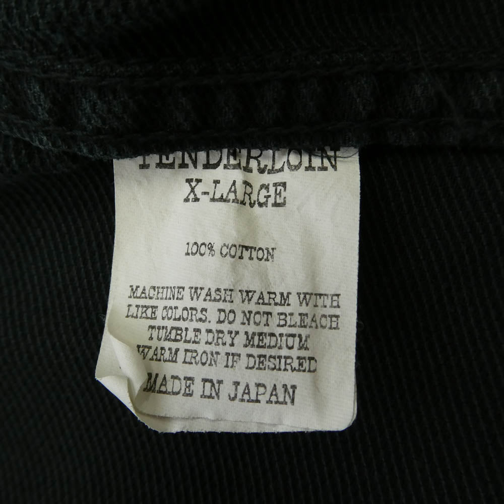 TENDERLOIN テンダーロイン 23ss T-PIQUE ピケ スタンドカラー ジャケット ブラック系 XL【中古】