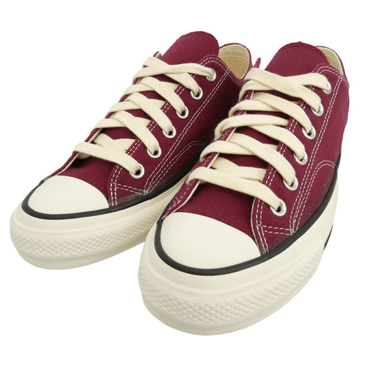 CONVERSE コンバース 1AD811 ADDICT アディクト CHUCK TAYLOR CANVAS OX チャックテイラー キャンバス オックス ローカット スニーカー エンジ系 ホワイト系 26.5cm【美品】【中古】