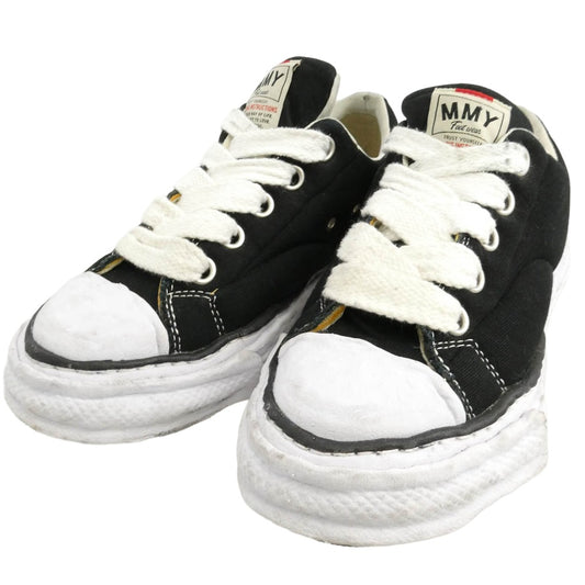 Maison MIHARA YASUHIRO メゾンミハラヤスヒロ 25SS A14FW723 PETERSON23 OG Sole Padded Canvas Low-top Sneaker ピーターソン ソール パデッド キャンバス ロートップ スニーカー ブラック系【中古】
