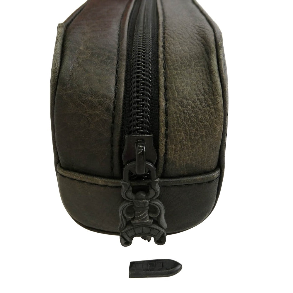 CHROME HEARTS クロムハーツ(原本無) FLAMING フレイミング サングラス アイウェア モスグリーン系【中古】