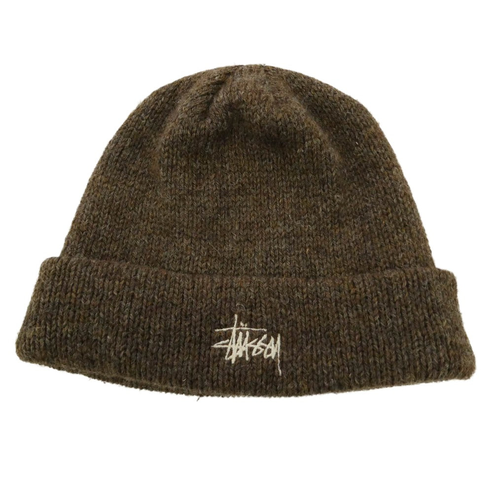 90s 00s old STUSSY 吹き出し ビーニー ニットキャップ STUSSY ステューシー 90s 00s OLD オールド ロゴ ビーニー ニット