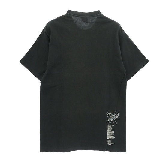 STUSSY ステューシー 90s 紺タグ OLD オールド moonbase tee グラフィック Tシャツ ブラック系 M【中古】