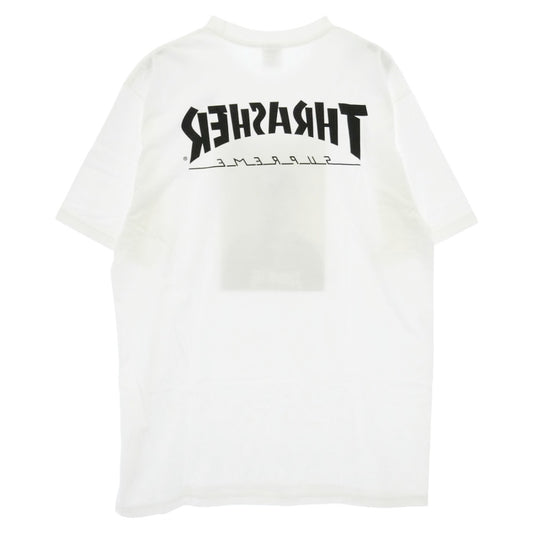 Supreme シュプリーム THRASHER スラッシャー 24AW × THRASHER HAROLD TEE スラッシャー ハロルド フォトプリント 半袖 Tシャツ カットソー ホワイト系 L【美品】【中古】