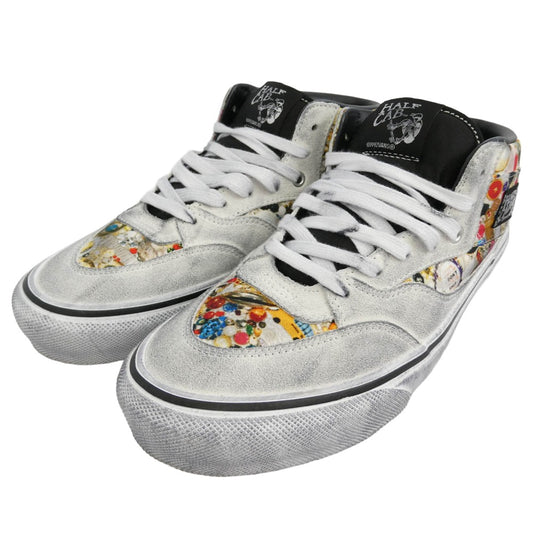 Supreme シュプリーム VANS バンズ 26SS VN00112HNTR × Mike Kelley × Vans Half Cab マイク・ケリー バンズ ハーフキャブ ハイカットスニーカー 汚し加工 グレー系 27.5cm【中古】