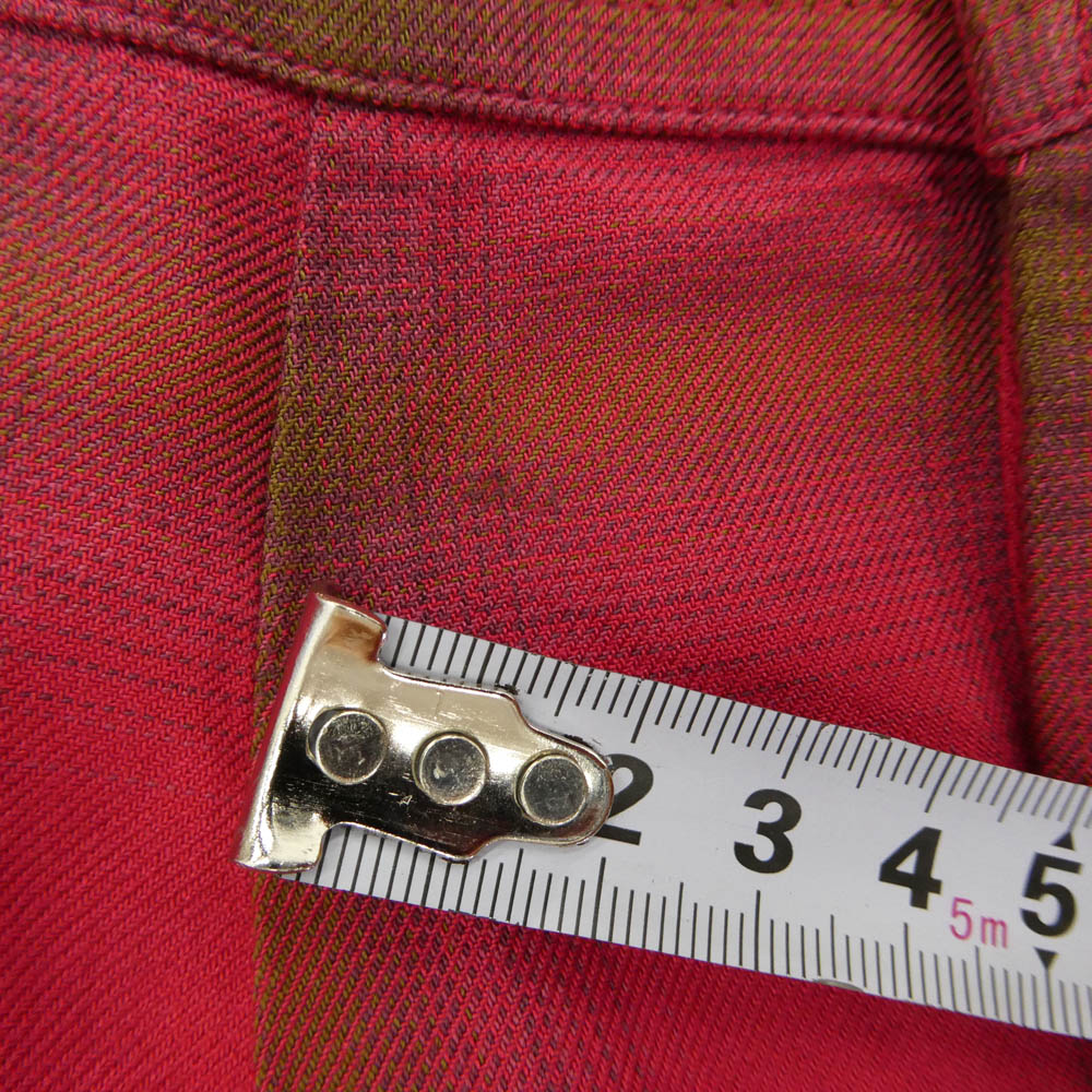 Supreme シュプリーム 26SS Shadow Plaid Rayon Shirt シャドー プレイド レーヨン オープンカラー チェック 長袖 シャツ ピンク系 M【中古】