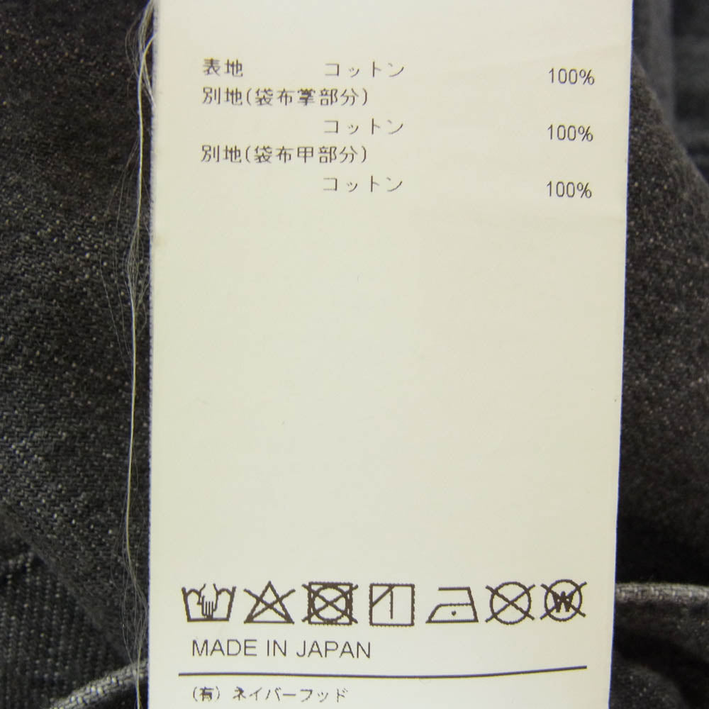 WTAPS ダブルタップス 25SS 251WVDT-PTM04 Milt2301 Trousers Cotton. Denim トラウザーズ コットン デニムパンツ ブラック系 X03【中古】