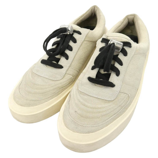 FEAR OF GOD フィアオブゴッド イタリア製 skate low スケートロー スエード プラットフォーム ローカット スニーカー オフホワイト系 42【中古】
