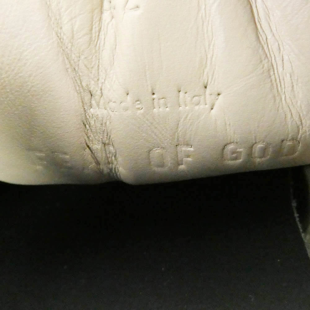 FEAR OF GOD フィアオブゴッド イタリア製 skate low スケートロー スエード プラットフォーム ローカット スニーカー オフホワイト系 42【中古】