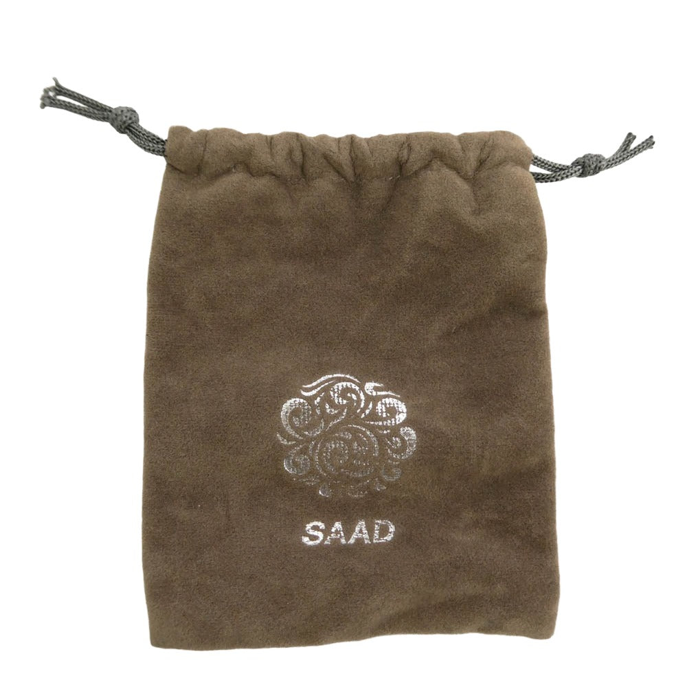 SAAD サード 太陽神 サンシンボル アラベスク チェーン フェザーホイール 唐草フック ネックレス シルバー系【中古】