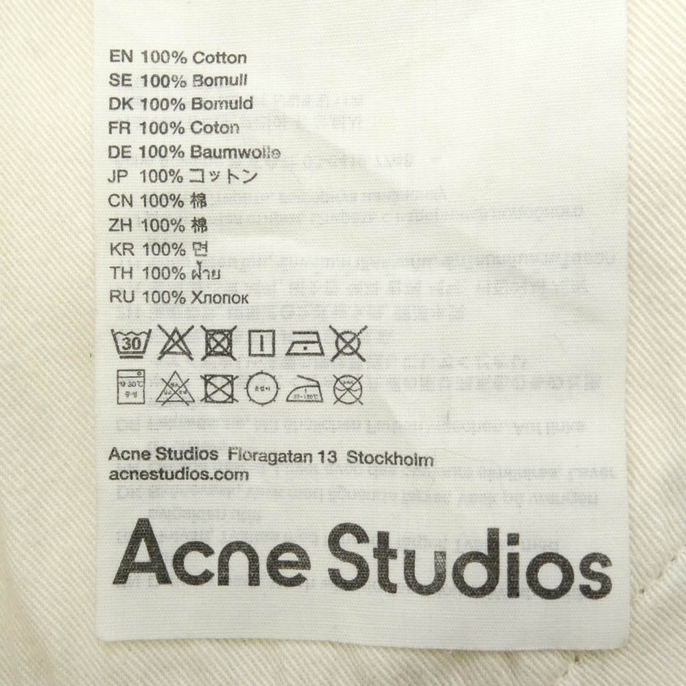 ACNE STUDIOS アクネストゥディオズ FN-MN-TROU001097 BK0679 SUPER BAGGY FIT JEANS 転写プリント総柄 ルーズ フィット デニム パンツ インディゴブルー系 マルチカラー系 46【中古】