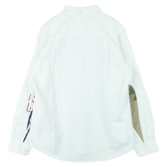 VISVIM ビズビム 19AW 0119405011001 ALBACORE LUNGTA アルバコア ルンタ ギザコットン 長袖 BD ボタンダウン シャツ ホワイト系 1【中古】
