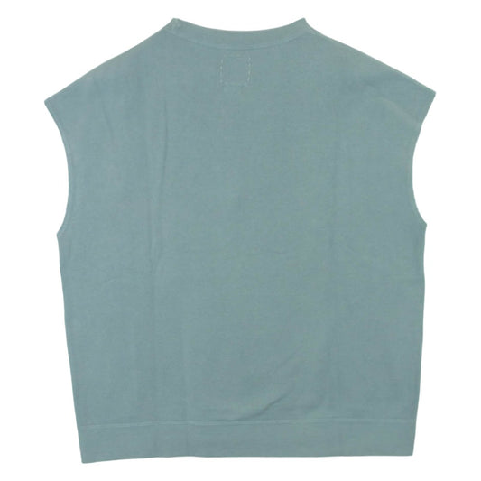 VISVIM ビズビム 25SS 0125105010020 MONDO SWEAT S/L DMGD ダメージ加工 スリーブレス ノースリーブ スウェット ライトブルー系 LT.GREEN 1【美品】【中古】