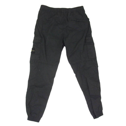 STONE ISLAND ストーンアイランド 25SS K2S153100031 S0010 SUPIMA COTTON TWILL STRETCH TC コットン ツイル カーゴ パンツ ブラック系 33【中古】