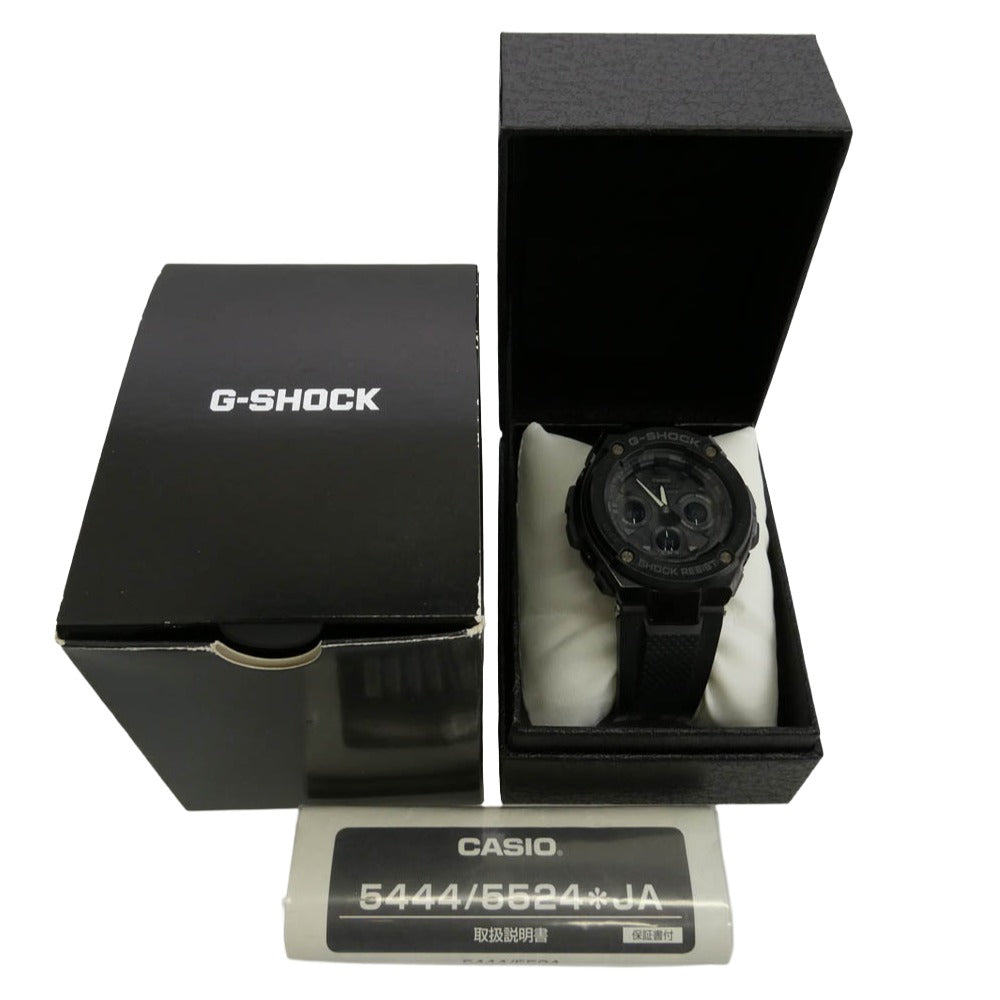 CASIO G-SHOCK カシオ ジーショック GST-W300G-1A1JF G-STEEL ショックレジスト ミッドサイズモデル ウォッチ 腕時計 ブラック系【中古】