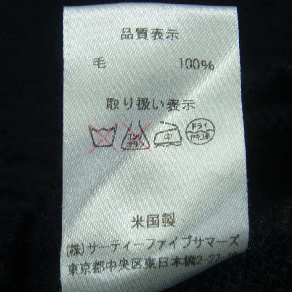 ANATOMICA アナトミカ spm1c1-09-d-1068 USA製 MOC NECK SWEATER ウール モックネック セーター ミリタリー ニット ダークネイビー系 XS 32-34【中古】