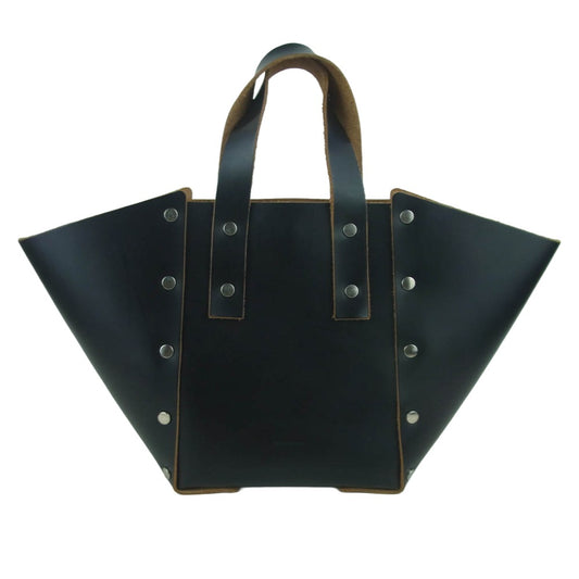 エンダースキーマ assemble hand bag wide アッセンブル ハンド レザー バッグ ブラック系【中古】