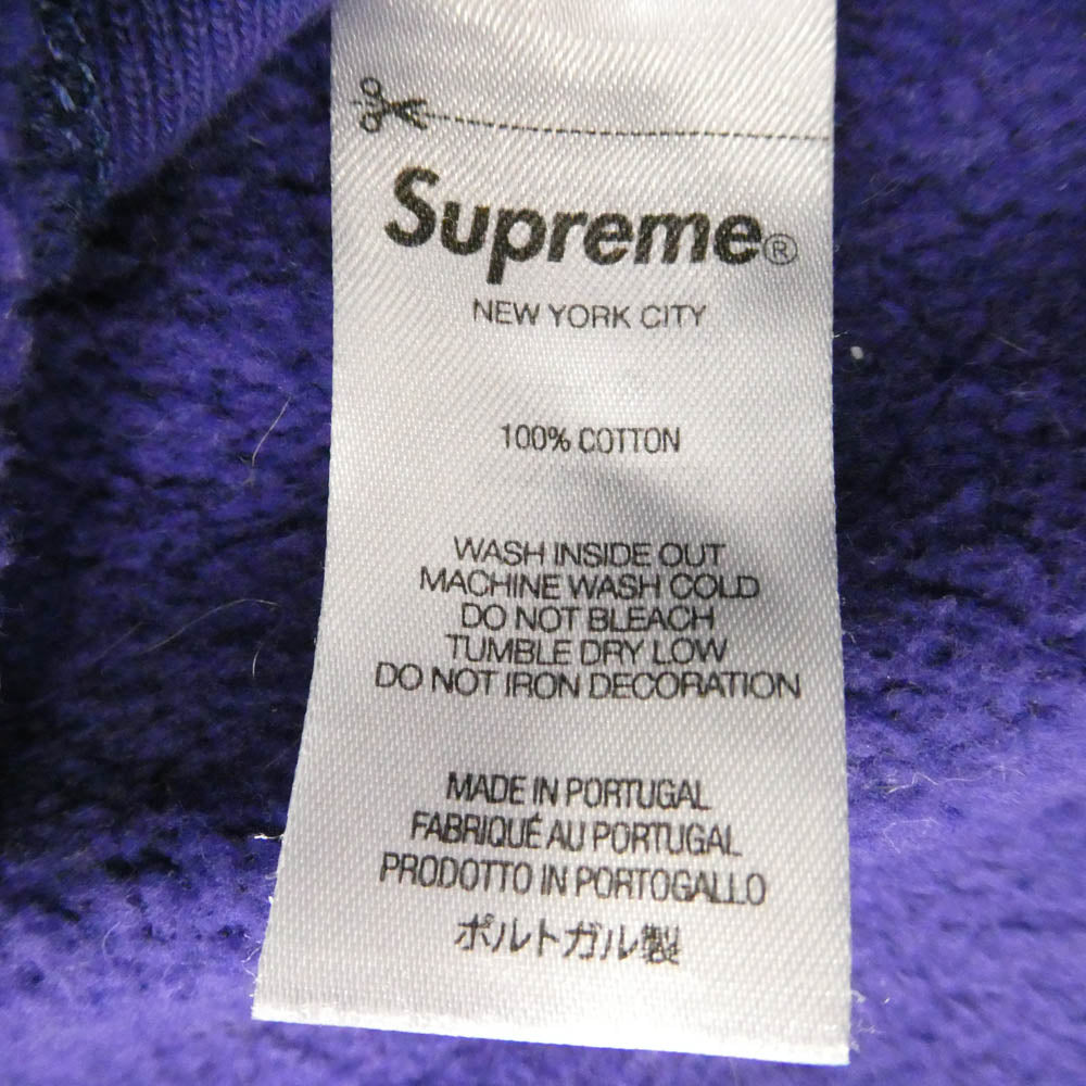 Supreme シュプリーム JUNYA WATANABE COMME des GARCONS MAN ジュンヤワタナベコムデギャルソンマン 21AW × JUNYA WATANABE COMME des GARCONS MAN ジュンヤワタナベ コムデギャルソンマン Hooded Sweatshirt フーデッド スウェットシャツ プルオーバー パーカー パープル系 L【中古】