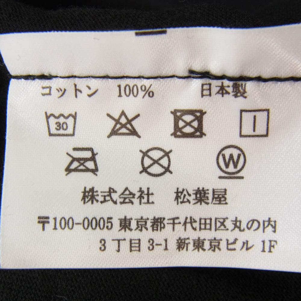 トラッドマンズ ボンサイ JOE SIGN LONG SLEEVE プリント カットソー 長袖 Tシャツ ブラック系 XL【美品】【中古】