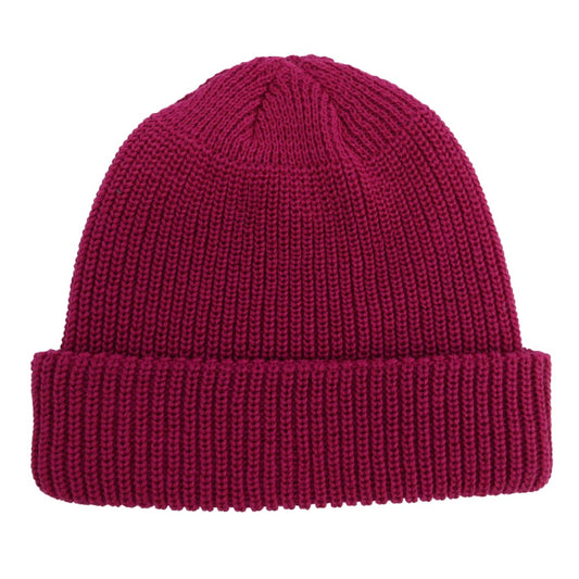 Supreme シュプリーム ワングラム期 Loose Gauge Beanie ロゴ刺繍 ルーズゲージ ビーニー ニットキャップ 帽子 エンジ マゼンタ系【美品】【中古】
