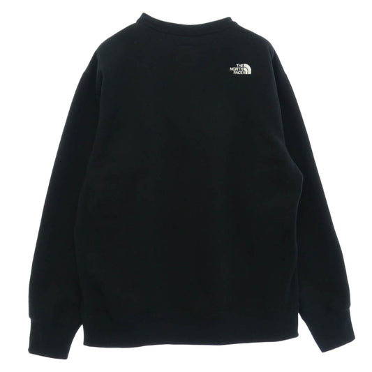 THE NORTH FACE ノースフェイス NT12104Z Small Logo Brushed Crew スモール ロゴ クルー ネック ロゴ刺繍 スウェット ブラック系 L【中古】