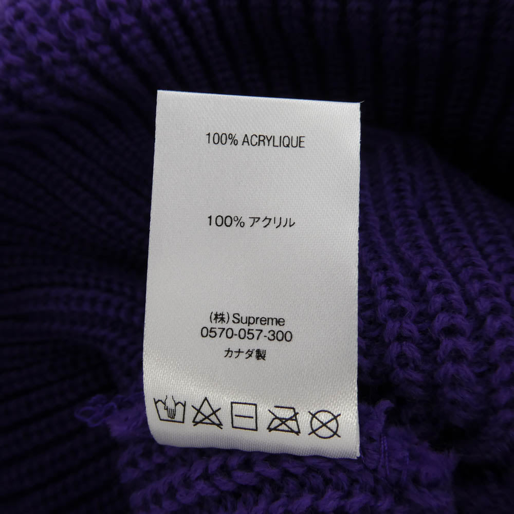 Supreme シュプリーム 13AW Loose Gauge Beanie ルーズ ガーゼ ビーニー ニットキャップ パープル パープル系【中古】