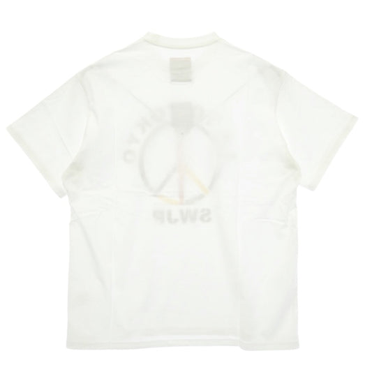 エスダブリュージェーピー 26SS SW-26SS-27 LA TO TOKYO T-SHIRT ロゴプリント クルーネック 半袖 Tシャツ ホワイト ホワイト系 L【新古品】【未使用】【中古】