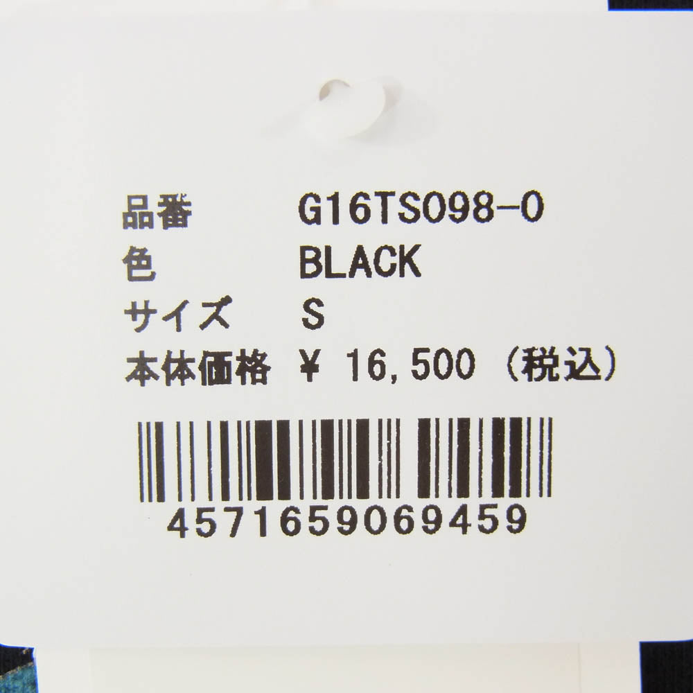 カミヤ 26SS G16TS098-0 THE DARKNESS WILL DISAPPEAR Tee T/C ヴィンテージ加工 ダークネスプリント クルーネック 半袖 Tシャツ ブラック系 S【新古品】【未使用】【中古】