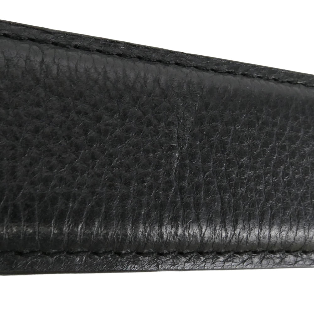 CHROME HEARTS クロムハーツ(原本無) 1.5 STRAP 1.5インチ ホースシューリベッツ レザーベルトストラップ w40inch ブラック系 40【中古】
