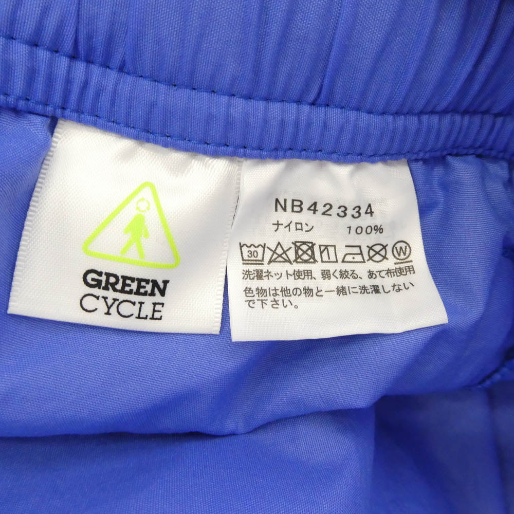 THE NORTH FACE ノースフェイス NB42334 Nuptse Short ヌプシ ショーツ ウェビングベルト付き ショートパンツ ブルー系 アイボリー系 XL【中古】