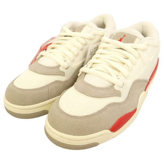 NIKE ナイキ HF8126-100 Air Jordan 4 RM エアジョーダン4 RM ローカット スニーカー ホワイト系 レッド系 27cm【極上美品】【中古】