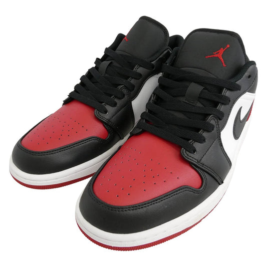 NIKE ナイキ 553558-161 Air Jordan 1 Low Bred Toe AJ1 エアジョーダン1 ロー ブレッドトゥ スニーカー レッド系 ブラック系 29.5cm【中古】