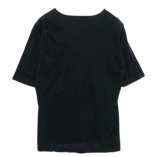 SHAREEF シャリーフ SH-1453B アップルプリント ラウンドネック 半袖 Tシャツ カットソー ブラック系 3【中古】