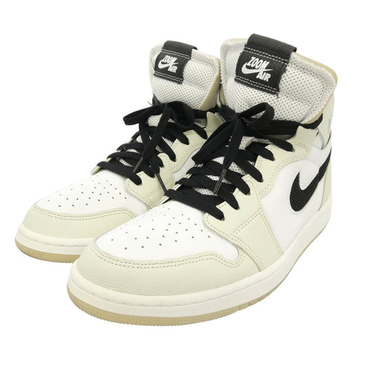 NIKE ナイキ CT0979-002 Women's Air Jordan 1 High Zoom Air Comfort Sail Black AJ1 ウィメンズ エアジョーダン ハイ ズーム エア コンフォート セイル ブラック スニーカー ホワイト系 オフホワイト系 29cm【中古】