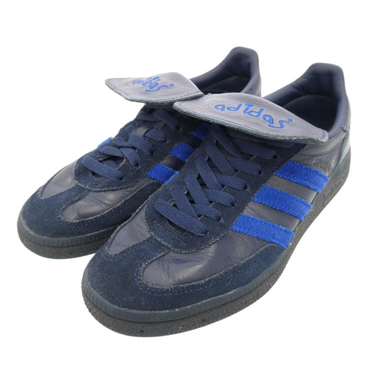 adidas アディダス HP6696 × SHUKYU シュウキュウ × E-WAX イーワックス HANDBALL SPEZIAL ハンドボール スペツィアル スニーカー ネイビー系 23cm【中古】