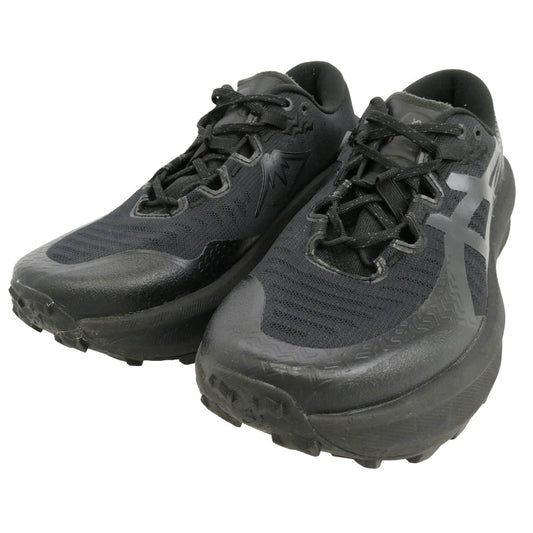 asics アシックス 1011C164-001 Trabuco Max 5 Black Graphite Grey トラブーコ マックス5 ブラック グレイシャー グレー ランニングシューズ ローカットスニーカー ブラック系 25.5cm【中古】