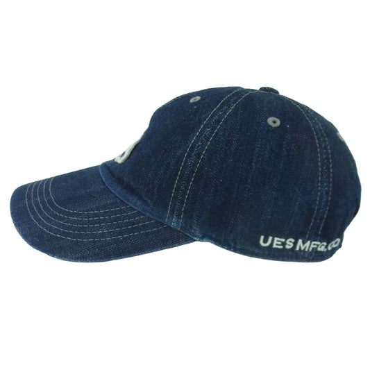 UES ウエス UNION MADE デニム キャップ 帽子 インディゴブルー系 L【中古】