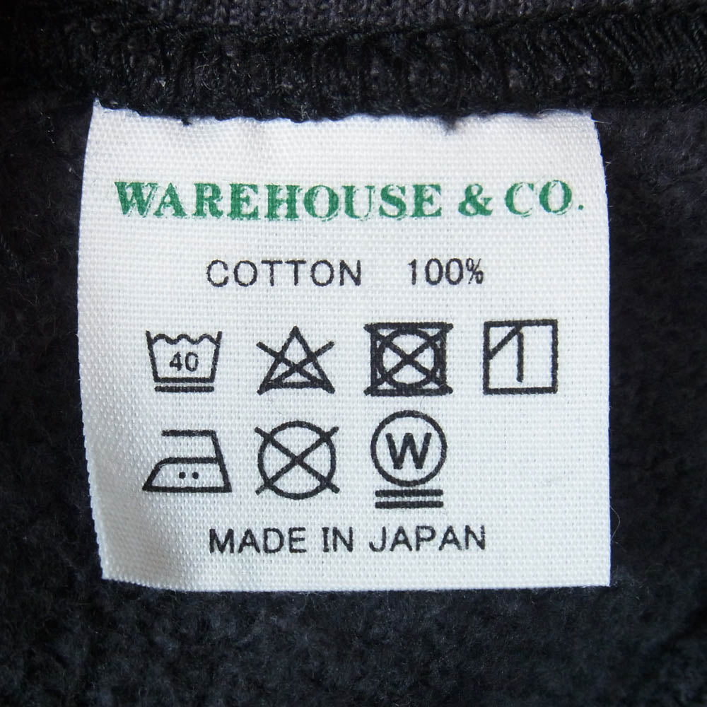 WAREHOUSE ウエアハウス BOISE HIGH SCHOOL 両v ロゴ スウェット ステンシル ダークグレー系 40【中古】