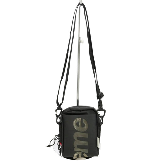 Supreme シュプリーム 21SS NECK POUCH ロゴデザイン ネック ポーチ ショルダー バッグ ブラック系【中古】