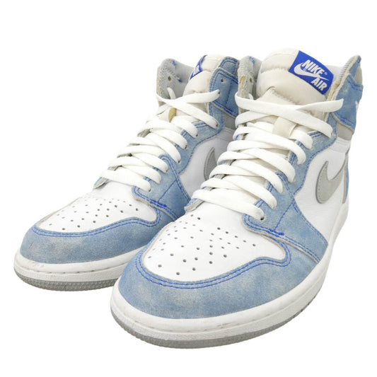 NIKE ナイキ 555088-402 Air Jordan 1 High OG Hyper Royal AJ1 エアジョーダン1 ハイ OG ハイカット スニーカー ホワイト系 ライトブルー系 26.5cm【中古】