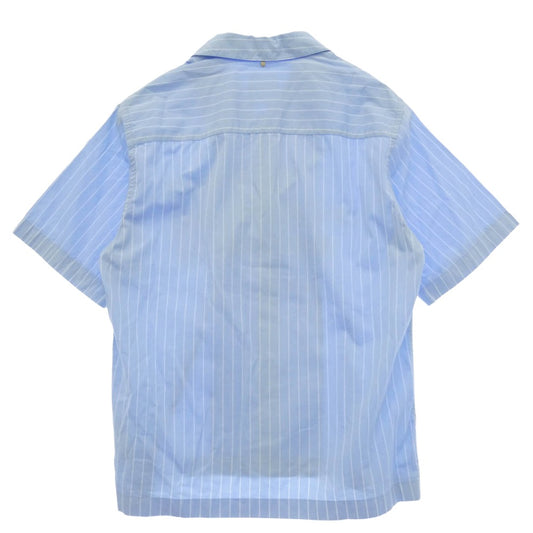 OAMC オーエーエムシー 24SS 24E28OAU98 KURT SHIRT STRIPES ストライプ カート 半袖 シャツ ライトブルー系 S【中古】