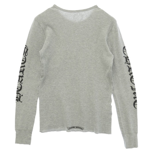 CHROME HEARTS クロムハーツ(原本無) THERMAL サーマル アームロゴ 長袖 カットソー グレー系 L【中古】